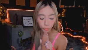 tranny Enjoys A Load Of Sex ramrod Juice