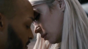 busty blonde transsexual Aubrey Kate Enjoys Interracial Sex