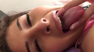 Trans beauty Sucks On big penis And Takes It In The arse