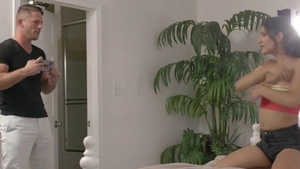Spoiled TS Stepsis Lets Stepbro fuck Her wet butthole