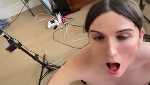 Taylor Maxx Pov Trans fellatio Facial
