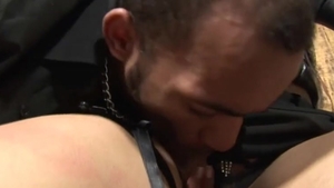 teen sheboy In dark nylons gets fucked By A dude while In bondage