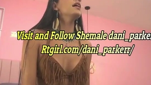 supple latin chick Trans girl Tugs Her humongous wang On web camera