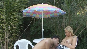 beauty Star bonks Her Boyfriend Outdoor