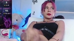 dirty Trans gal Works Hard For large cum