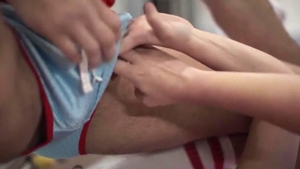 slut TS Ties Up ally while Riding Teachers 10-Pounder