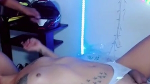 Petite shelady With Tattoos receives butthole pounding By lucky lad