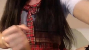marvelous teen ladyboy Masturbates Her massive penis