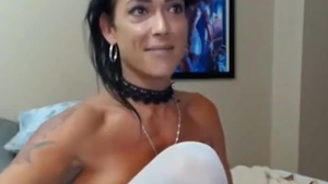 nasty tranny MILF Plays With Her Shecock