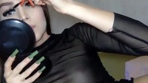 Skinny And Tall legal age teenager tgirl Fingers butthole On cam
