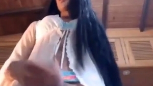 yummy tranny latina Strokes Her Shecock