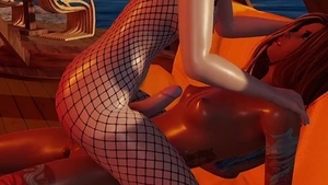 Two Teens, One Femboy, and Lots of Shemales