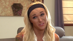 Devil's Tgirls: Caucasian Trans Takes Big Cock