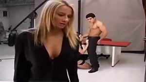 tasty babe In stockings receives Shared between man & A shelady