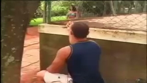 latina Sthellos chabmale driling With hawt boy Outside