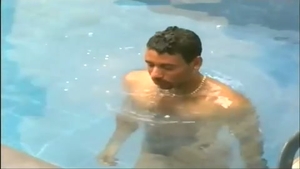 Mutual Trans Sex Next To Pool