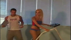 golden-haired lady-man & guy pokel Each Other With fuck-rubber