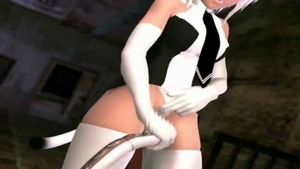 Furry manga ladyboy Ghetto poked A shackled manga cutie