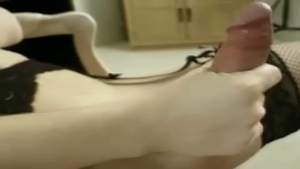 blonde In sexy lingerie Jerks Off A Lot