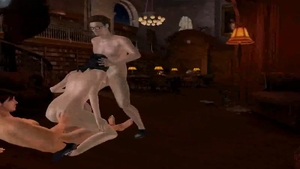 hoety 3D Cartoon lady-twink getting Double Teamed  By Jj1zzny