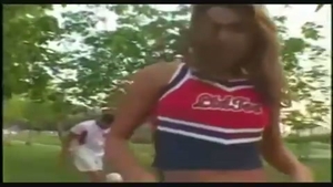 CheERLEADER PLAYS 'BALL'
