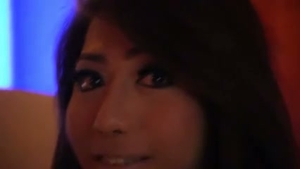 Lingered Ladyboy Plays With Rubber pussy