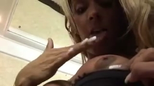 ladyman Masturbating & spoogeming