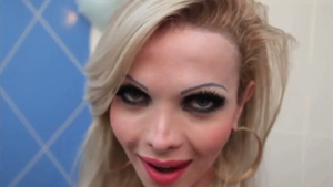 attractive blonde In stockings Solo