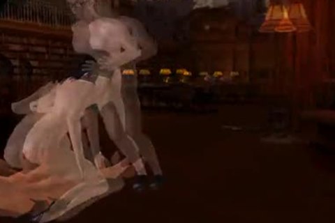 delicious 3D lady-man chick Getting A Double T