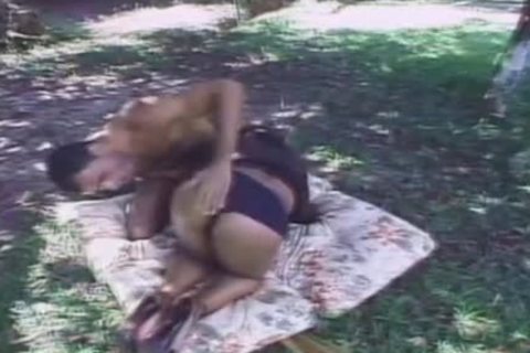wicked sheboy Takes A penis outside
